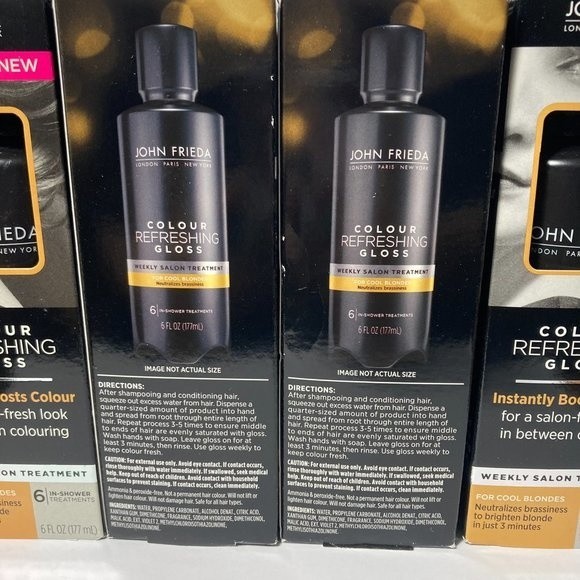 John Frieda Colour Refreshing Gloss Cool Blondes 5 Boxes DISCONTINUED Color - Picture 7 of 13